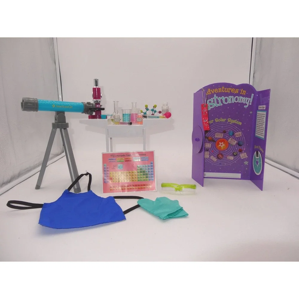 American Girl Doll Science Fair Set Our Generation Science Items Telescope Lab